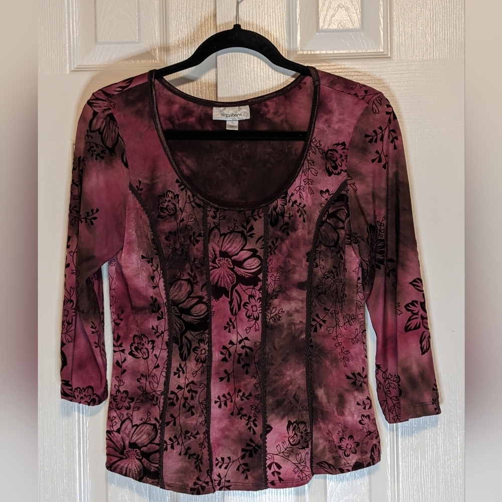 Dress Barn 90s Romantic Goth Top